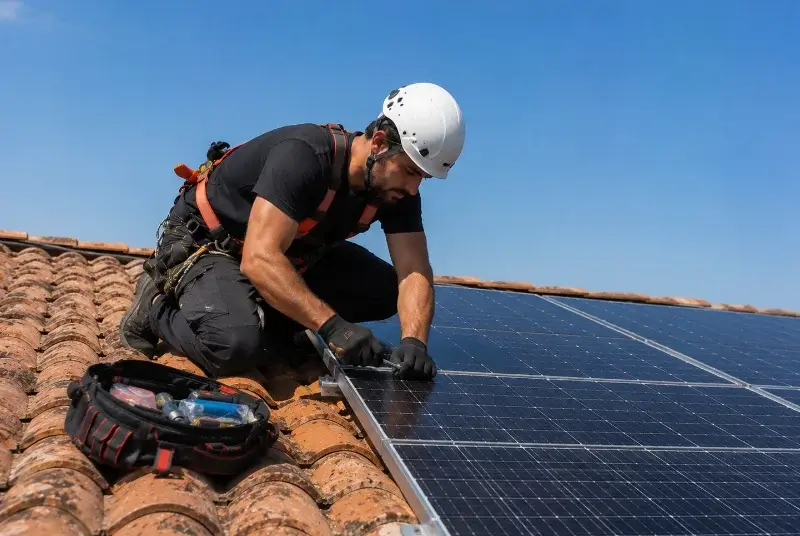 Maintenance et monitoring de panneaux solaires à Chassieu